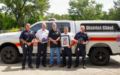 Local Resident Donates Flags for Display on SWFD Fire Engines and Ladder Trucks