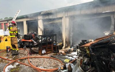 Structure Fire At Stow-Away Storage in Freeport