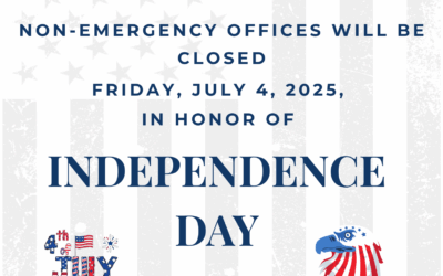 DFS Non-Emergency Officed Closed on Friday