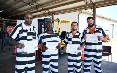 WCSO Hosts Graduation From Their Forklift Program